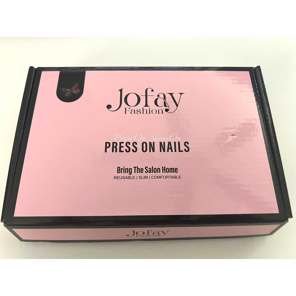 Jofay 240 pcs Short Square Press on Nails Set Kit new in box